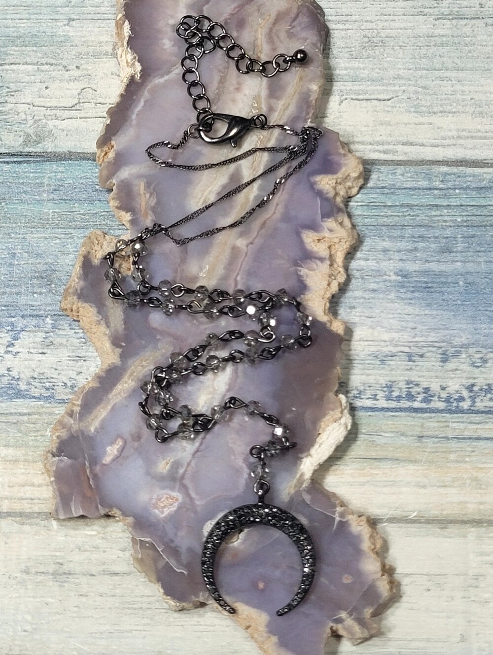 Crescent Pendant Necklace - Women Jewelry
